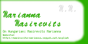 marianna masirevits business card